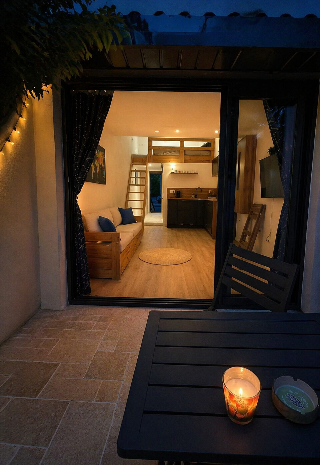Private garden terrace
